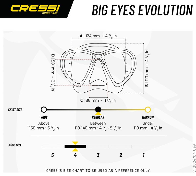 CRESSI Big Eyes Evolution, Clear/Black/Blue - Image 5