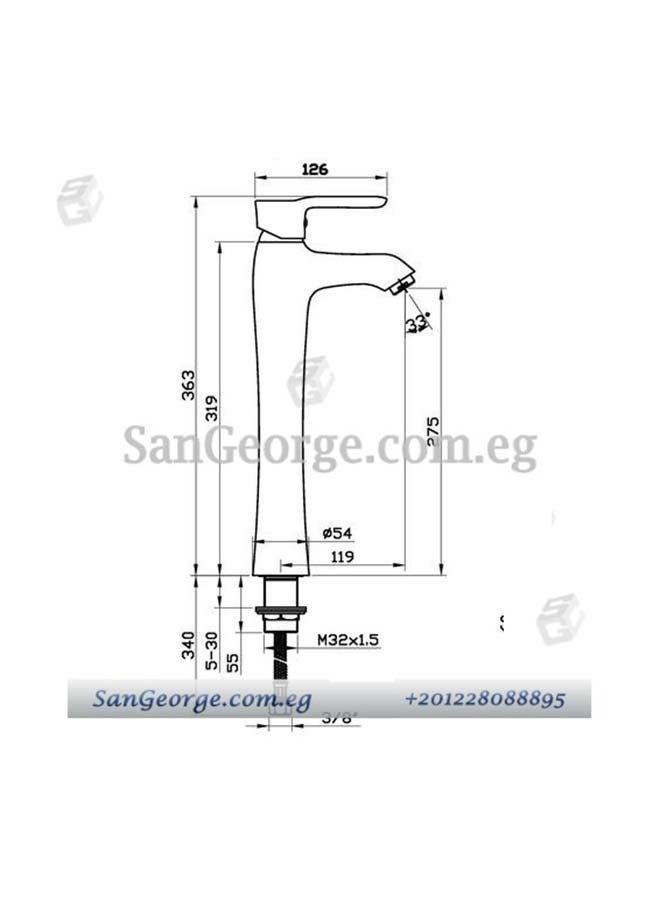سار ديزاين SD خلاط حوض لونج ترينيتى 1043 - Image 4