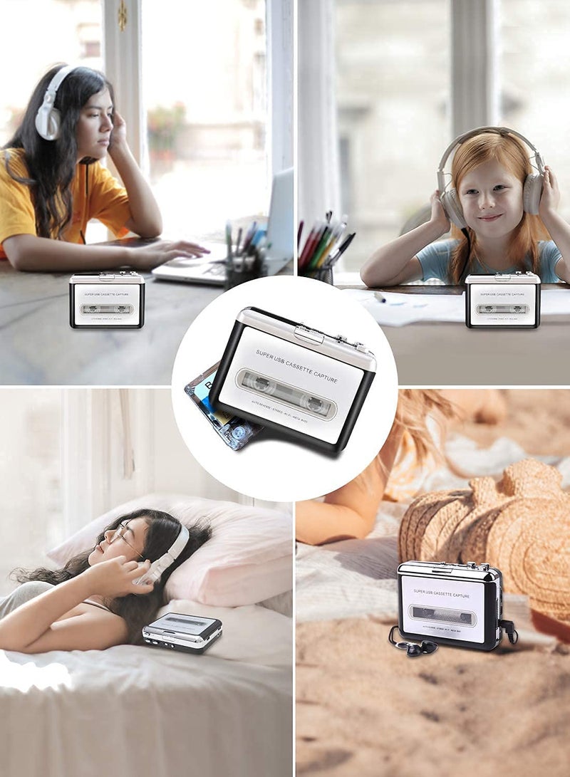 atdaraz Old Tape Cassette Player with Mp3 Converter Recorder - Tape Old Cassette Audio Digitizer. - Image 5