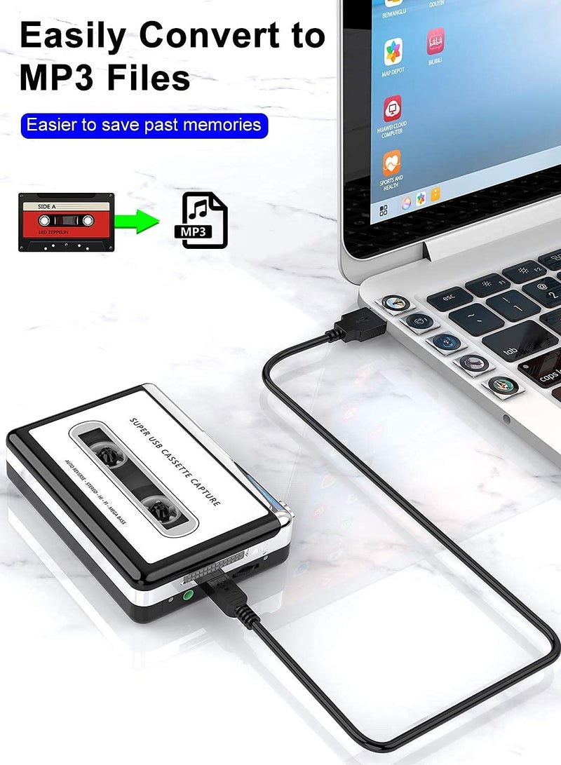 atdaraz Old Tape Cassette Player with Mp3 Converter Recorder - Tape Old Cassette Audio Digitizer. - Image 4