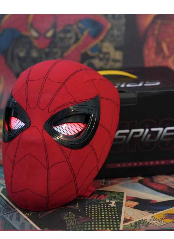 Healife Spider-Man mask, ultra-high restoration, with ring remote control that can be opened and closed with electric bright eyes - red light, superhero Spider-Man helmet mask  - Image 3