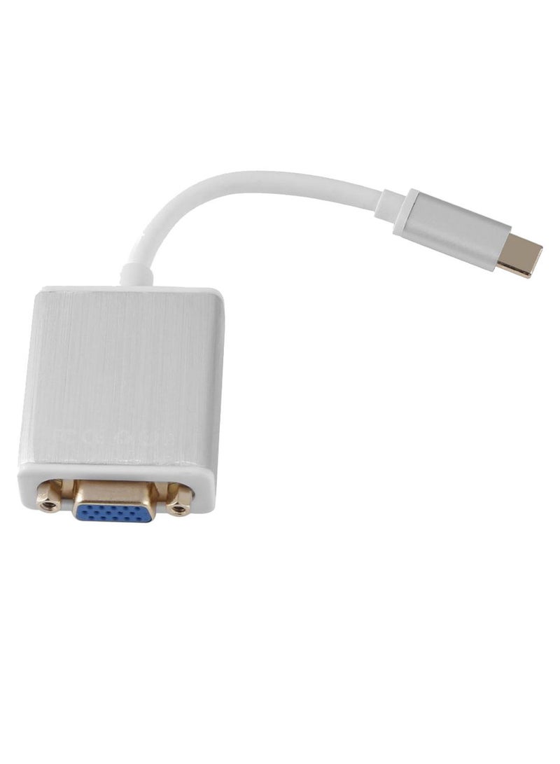 NIBEMINENT TYPE-C To VGA Converter Cable Silver  - Image 2