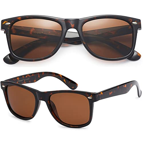 PolarSpex Polarized Sunglasses for Men and Women – UV Protection, Durable & Lightweight Retro Sunglasses for Driving, Fishing - Image 1