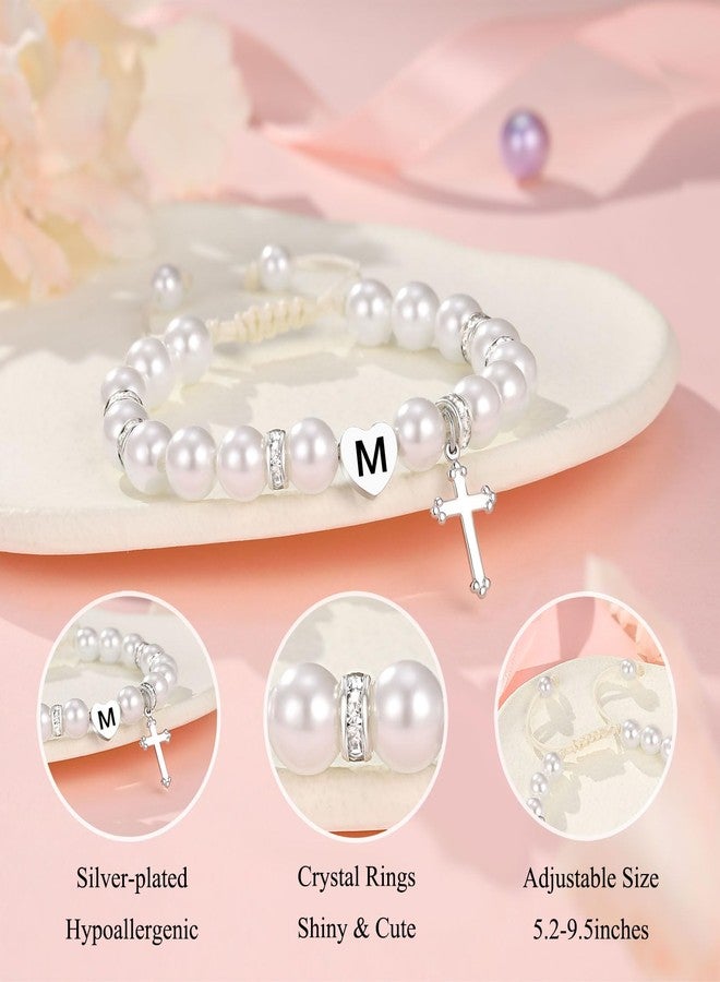 UNGENT THEM Baptism Gifts for Girl, Catholic Christening Religious Christian Easter Gifts Cross Bracelet for Girls Goddaughter - Image 3