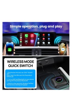 Carlinkit Carlinkit Newest Android 13.0 Ai Box LED, 8+128GB with Qualcomm 8-cores, 3-in-1 Wireless CarPlay/Android Auto Comes with Play Store, Streaming Video, Only for The Vehicle with Wired CarPlay  - Image 5