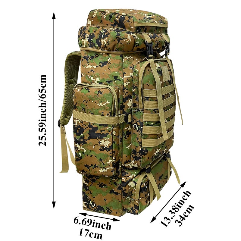80L Rucksack Hiking Backpack 80 Litre MOLLE Backpack Men Waterproof Large Capacity Camping Military Tactical Backpack - Image 2