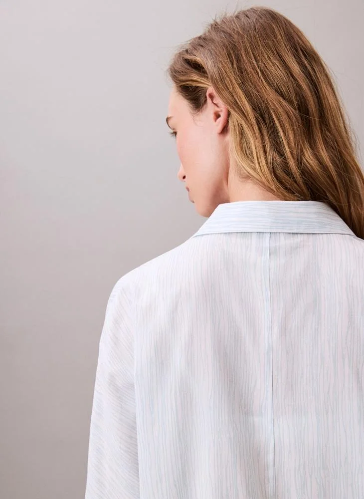 CALVIN KLEIN Printed Causal Long Shirt