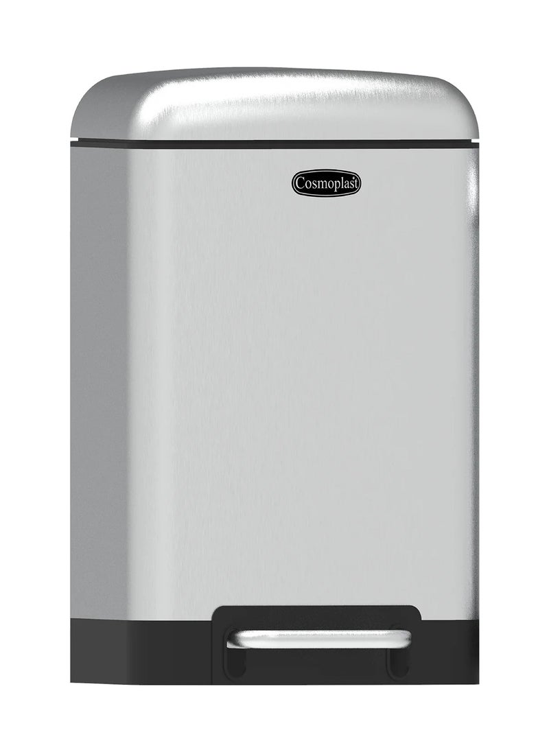 Cosmoplast Cosmoplast 6L Lumina Steel Waste Bin with Pedal 