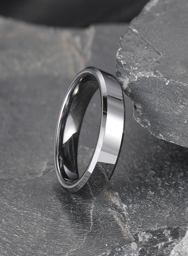 King Will BASIC Men's 4mm/5mm/6mm/7mm/8mm Tungsten Carbide Ring Polished Plain Comfort Fit Wedding Engagement Band (7mm, 15) - Image 3