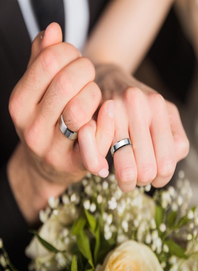 King Will BASIC Men's 4mm/5mm/6mm/7mm/8mm Tungsten Carbide Ring Polished Plain Comfort Fit Wedding Engagement Band (7mm, 15) - Image 5