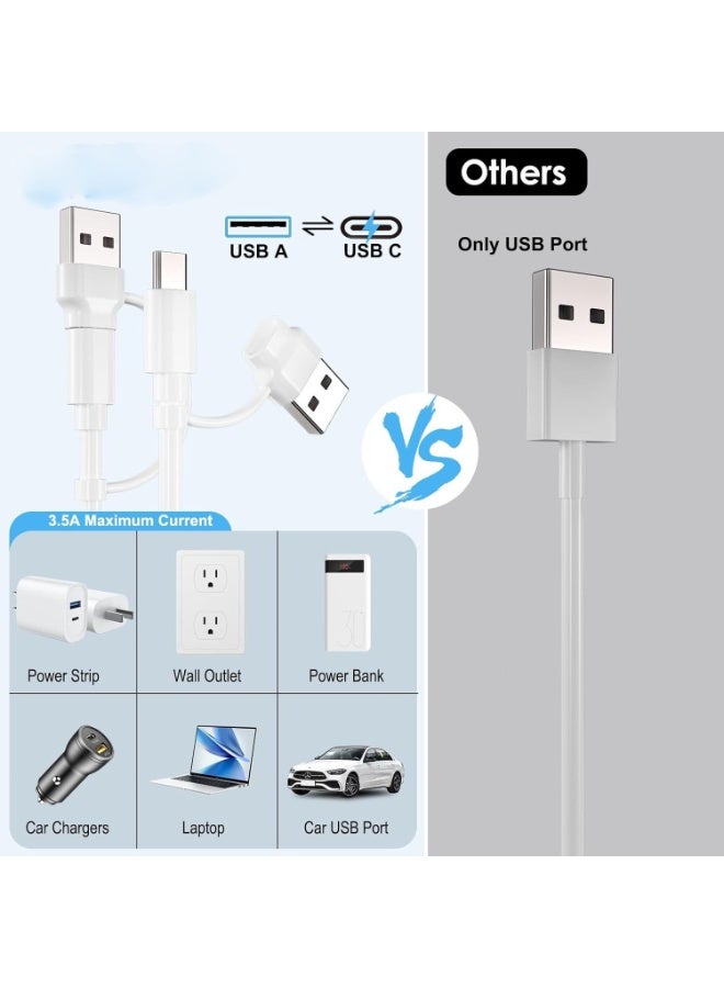 for Apple Watch Charger,3 in 2 Multi Charging Cable USB C for iPhone 16 Charger, Portable Cord Travel Essentials Designed for iWatch Ultra/SE/10-1&iPhone 16-12&Galaxy S25-4FT - Image 5