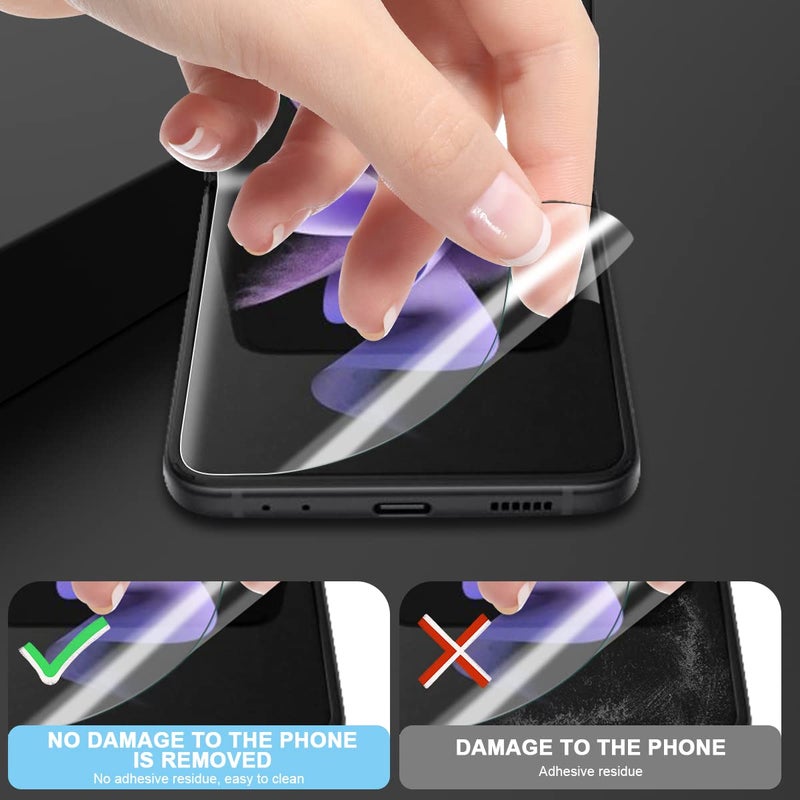 Orzero (3 Sets 12 Packs) TPU Screen Protector Compatible for Samsung Galaxy Z Flip 3 5G (Not Glass) Protector De Pantalla Premium Quality Anti-Scratch High Definition Bubble-Free - Image 3
