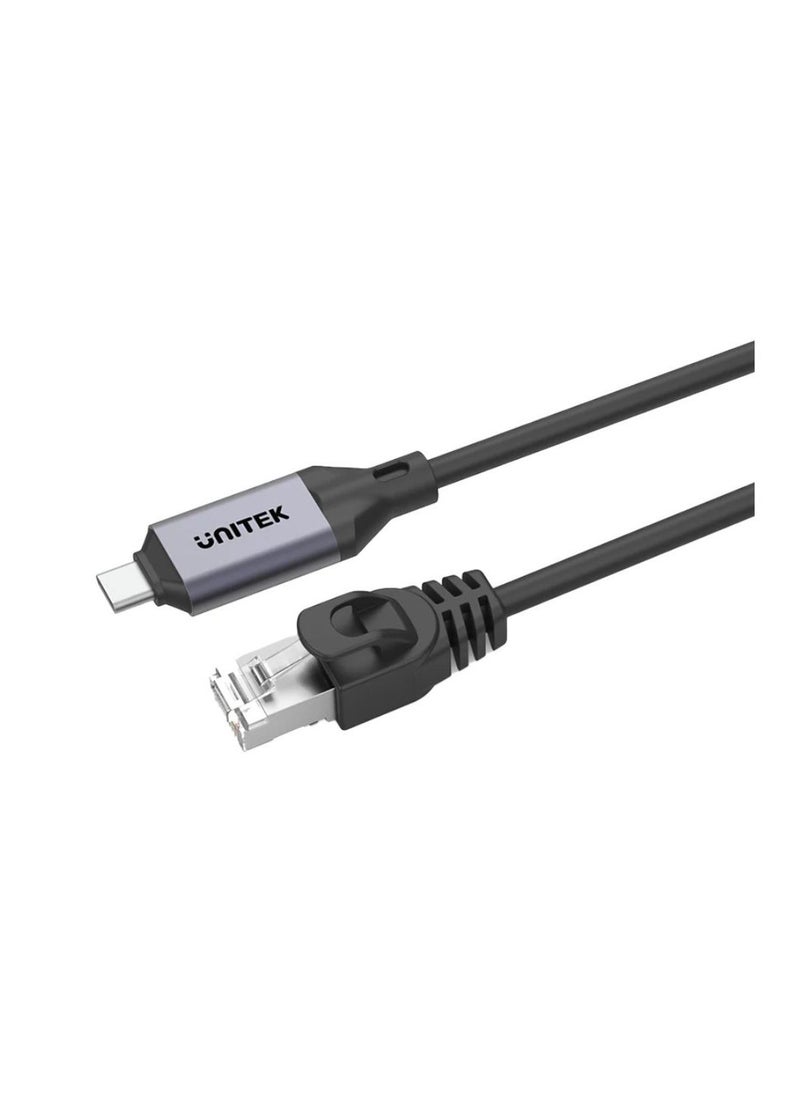 UNITEK UNITEK USB-C to Ethernet Cable 5M | High-Speed Internet Adapter for Laptops, MacBook, iPad, and More – Durable & Reliable Connection  - Image 1
