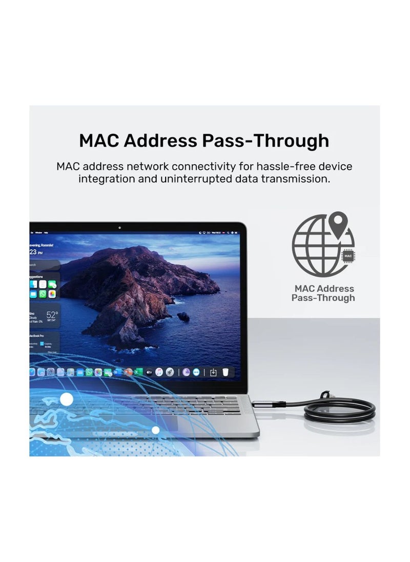 UNITEK UNITEK USB-C to Ethernet Cable 5M | High-Speed Internet Adapter for Laptops, MacBook, iPad, and More – Durable & Reliable Connection  - Image 4