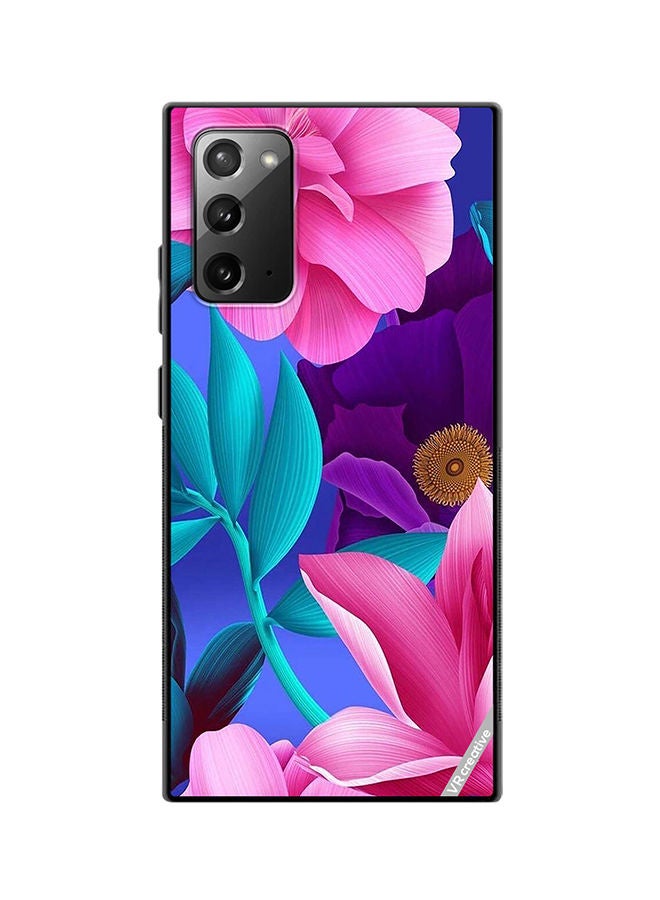 VR CREATIVE Protective Case Cover For Samsung Galaxy Note20 5G Flower Design Multicolour - Image 1