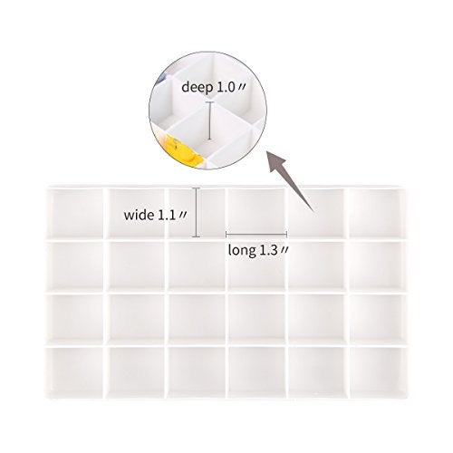 Transon Artist Paint Saver Palette 24 Wells with 1 Fine Paintbrush - Image 4