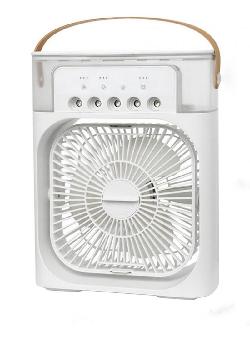 LC Portable Air Cooling Fan with 3-in-1 Feature Upgrade  Humidifier Function  7-Color LED Lights and Timer Control for Enhanced Comfort - Image 1