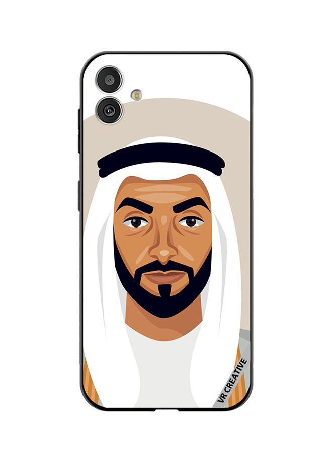 VR CREATIVE Protective Case Cover For Samsung Galaxy M13 5G Sheikh Zayed Bin Sultan Al Nahyan Design Multicolour - Image 1