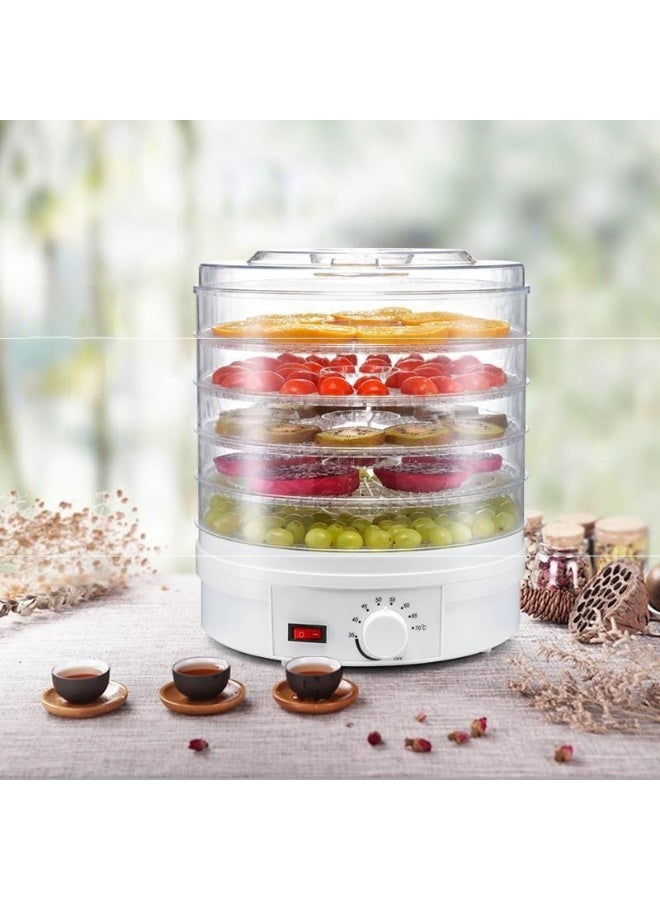 إم مياويان آلة تجفيف الطعام الدائرية | 5 طبقات | جهاز تجفيف غذائي منزلي | تحكم في درجة الحرارة | مثالية للفواكه، اللحوم، الخضار، والوجبات الخفيفة - Image 1