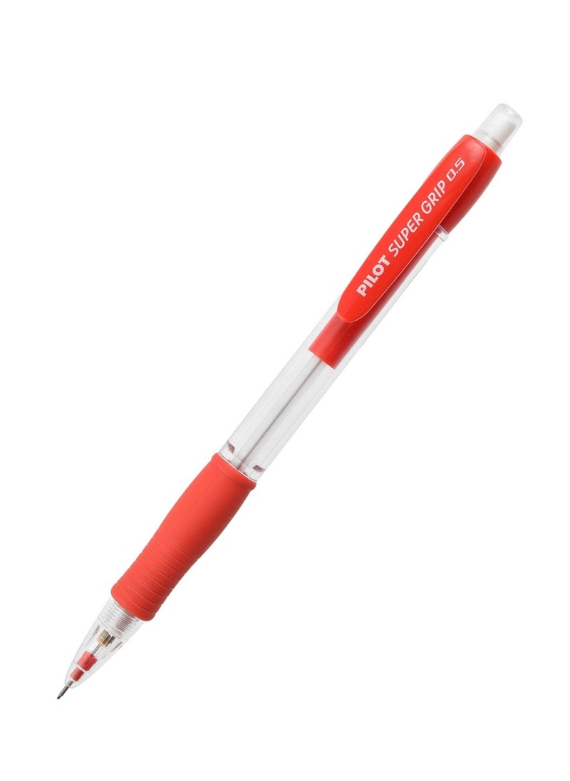 PILOT Super Grip Mechanical Pencil 0.5mm Tip Red Barrel  - Image 1