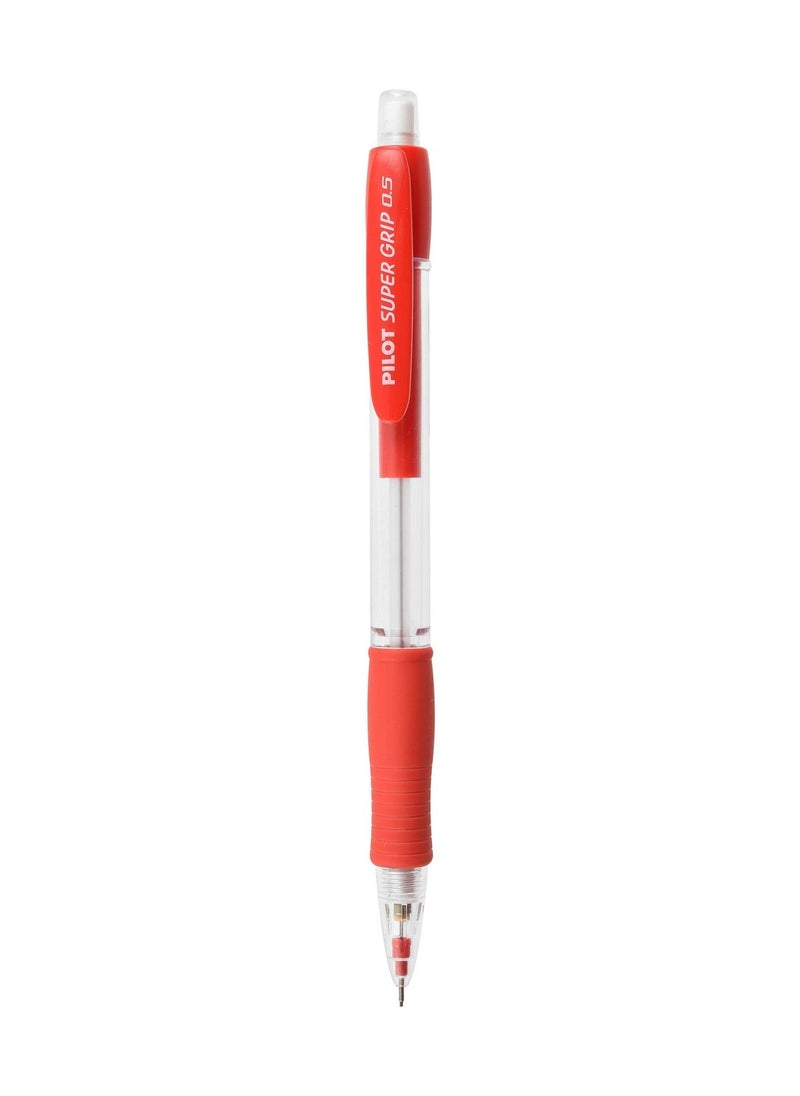 PILOT Super Grip Mechanical Pencil 0.5mm Tip Red Barrel  - Image 2