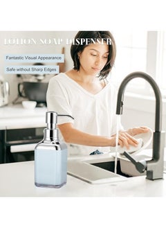 Acrylic Liquid Handwash Soap Dispenser Pump for Bathroom, Hand wash refillable Bottle 320Ml-(Blue) - pzsku/Z331FBE1FBC816711E651Z/45/_/1739869454/982a7746-ebd9-4029-94fb-f7271e9f8314