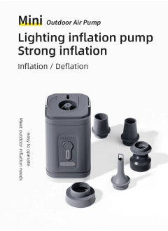 AROAQ Electric Air Pump Portable Wireless Air Compressor Inflator/Deflator Pumps for Inflatable Cushions Air Beds Boat Swimming Ring  - Image 1