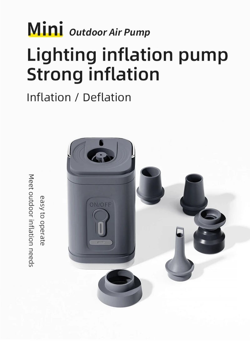 AROAQ Electric Air Pump Portable Wireless Air Compressor Inflator/Deflator Pumps for Inflatable Cushions Air Beds Boat Swimming Ring  - Image 1