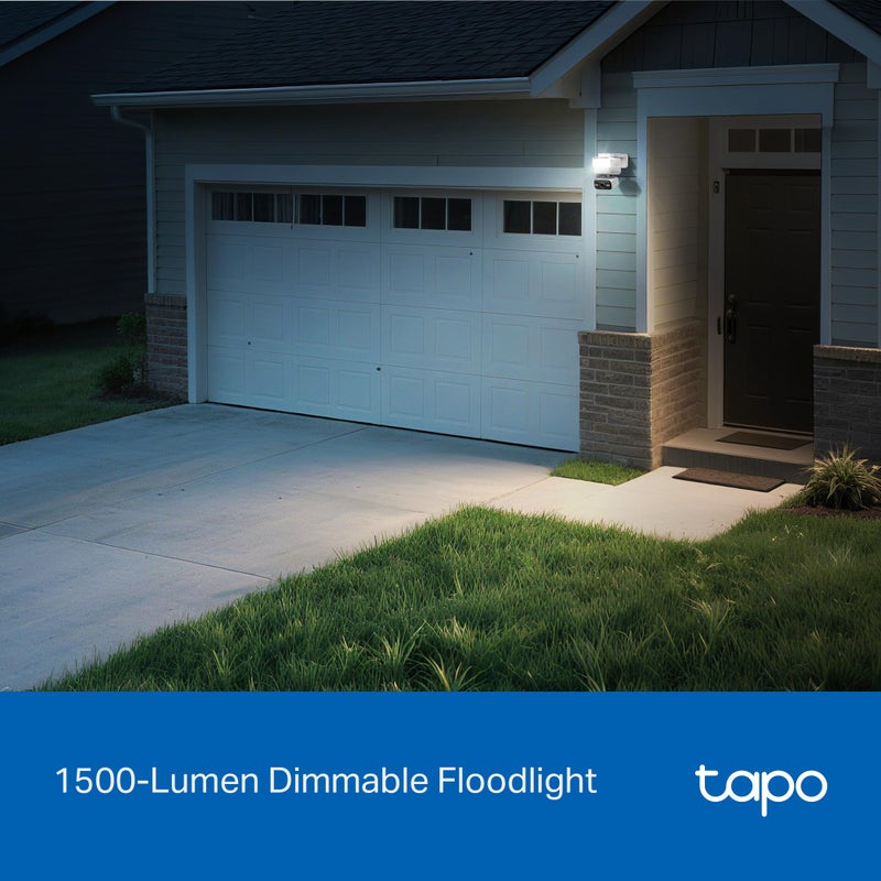 Tapo 2K Outdoor Pan/Tilt Wired Floodlight Security Camera - 1500 Lm Dimmable, 360Â° AI Motion Tracking, Person/Vehicle Detection, 24/7 Recording, Subscription-Free Local Storage or Optional Cloud, C710 - Image 5