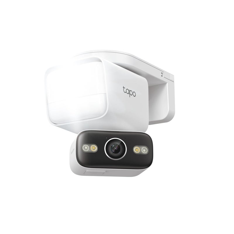 Tapo 2K Outdoor Pan/Tilt Wired Floodlight Security Camera - 1500 Lm Dimmable, 360Â° AI Motion Tracking, Person/Vehicle Detection, 24/7 Recording, Subscription-Free Local Storage or Optional Cloud, C710 - Image 1