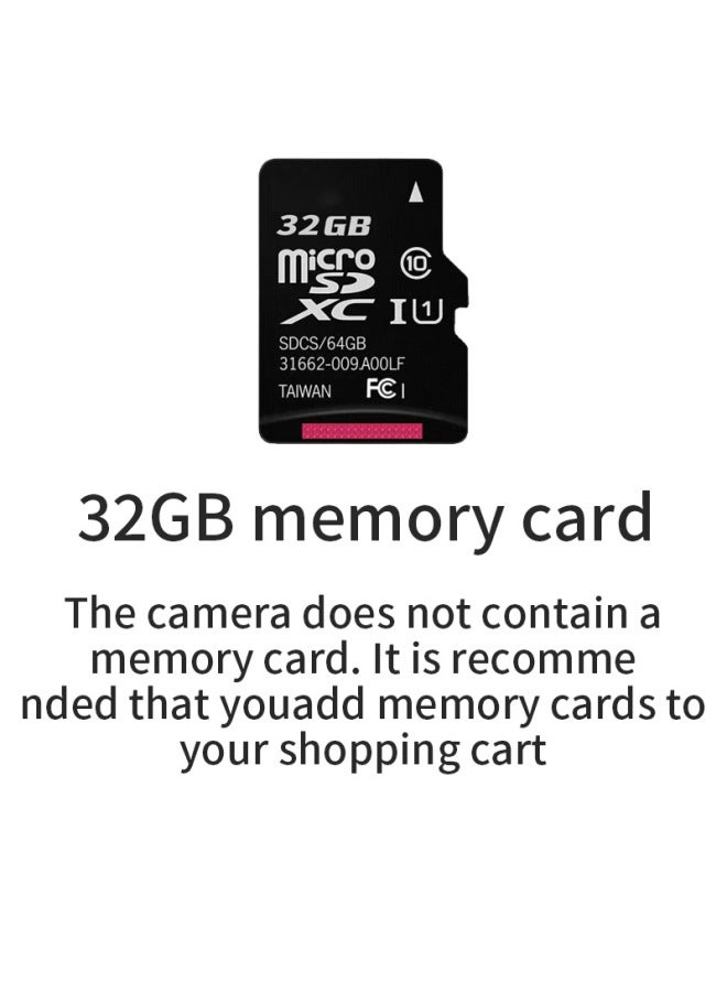 Mini Digital Camera Kids Gift CCD Camera Retro-Body Color:Tf Memory Card-32g - Image 1