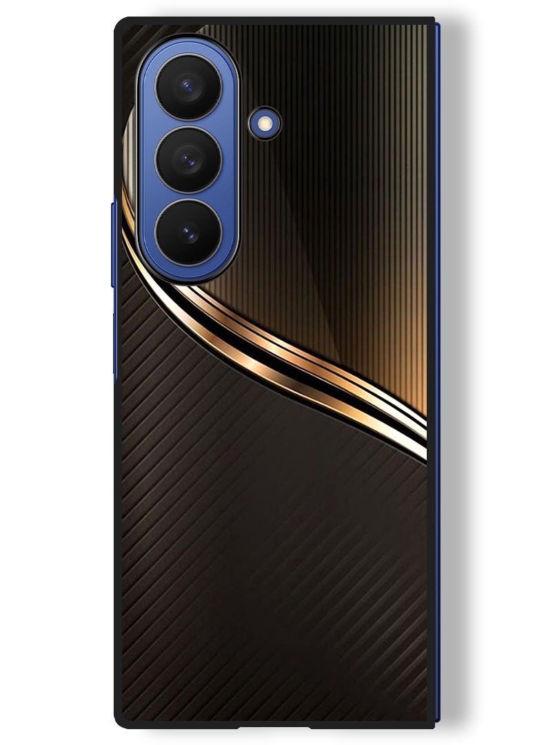 Theodor Case Compatible with Samsung Galaxy Z Fold 7 - 8 Inch Protection Shockproof Bumper Cover Steel Pattern - Image 1