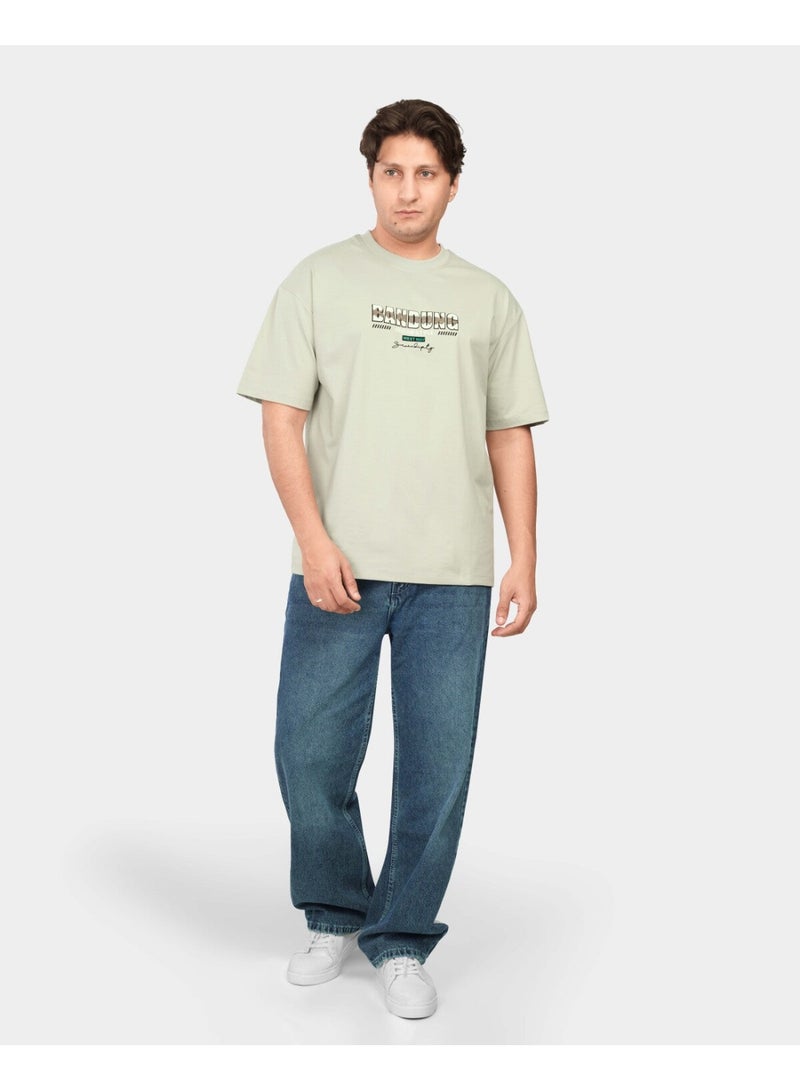 TORINESE "Bandung Mint" Graphic Oversize - Image 1
