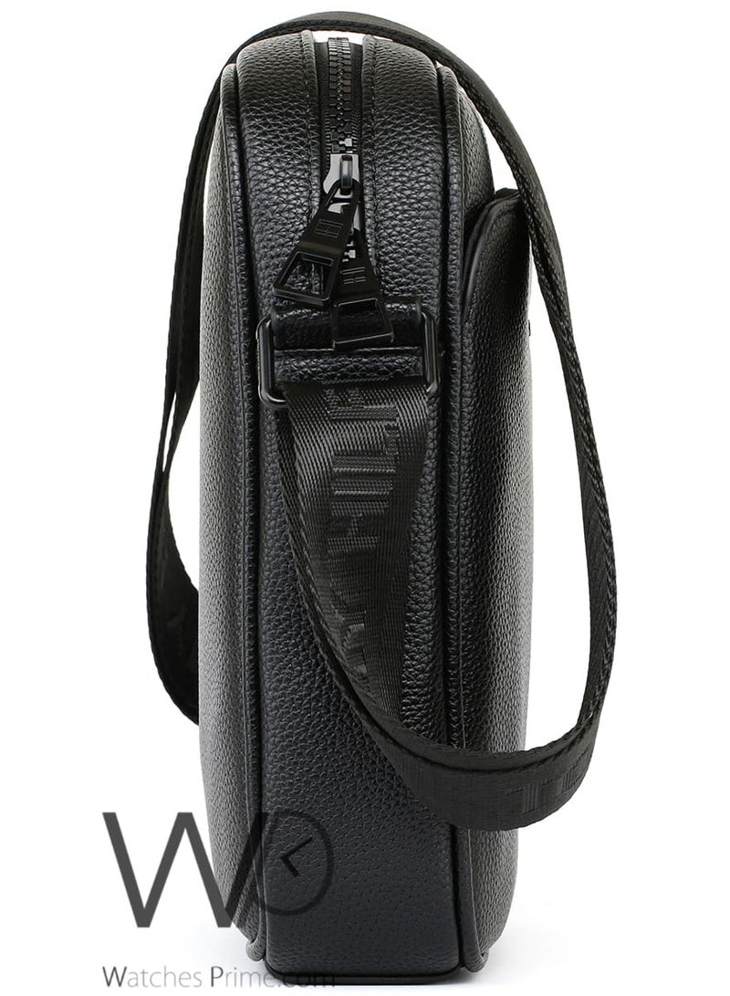Tommy Icons Leather Tommy Hilfiger Crossbody Messenger Shoulder Black Bag For Men - Image 5