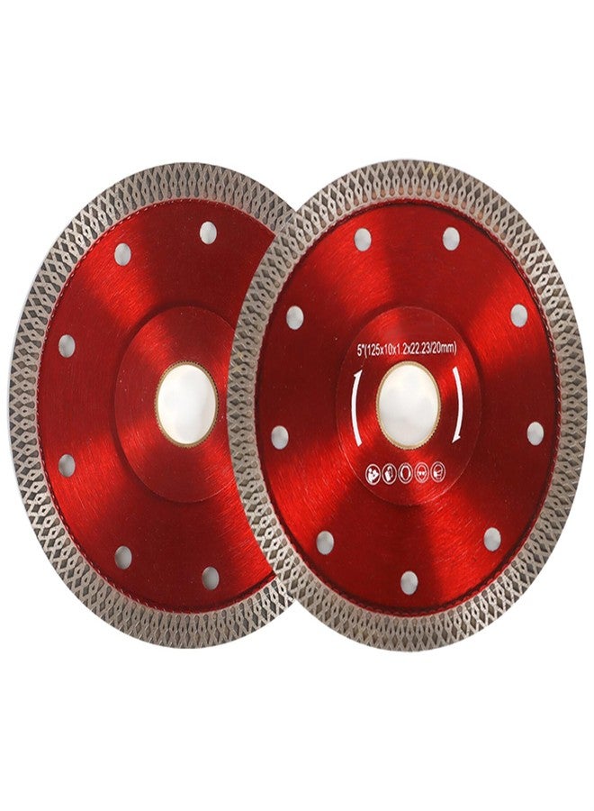 findmall 5 Inch Super Thin Dry Wet Diamond Porcelain Saw Blades Ceramic Cutting Disc Wheels for Cutting Ceramic Tile Porcelain Granite Marbles - Image 1