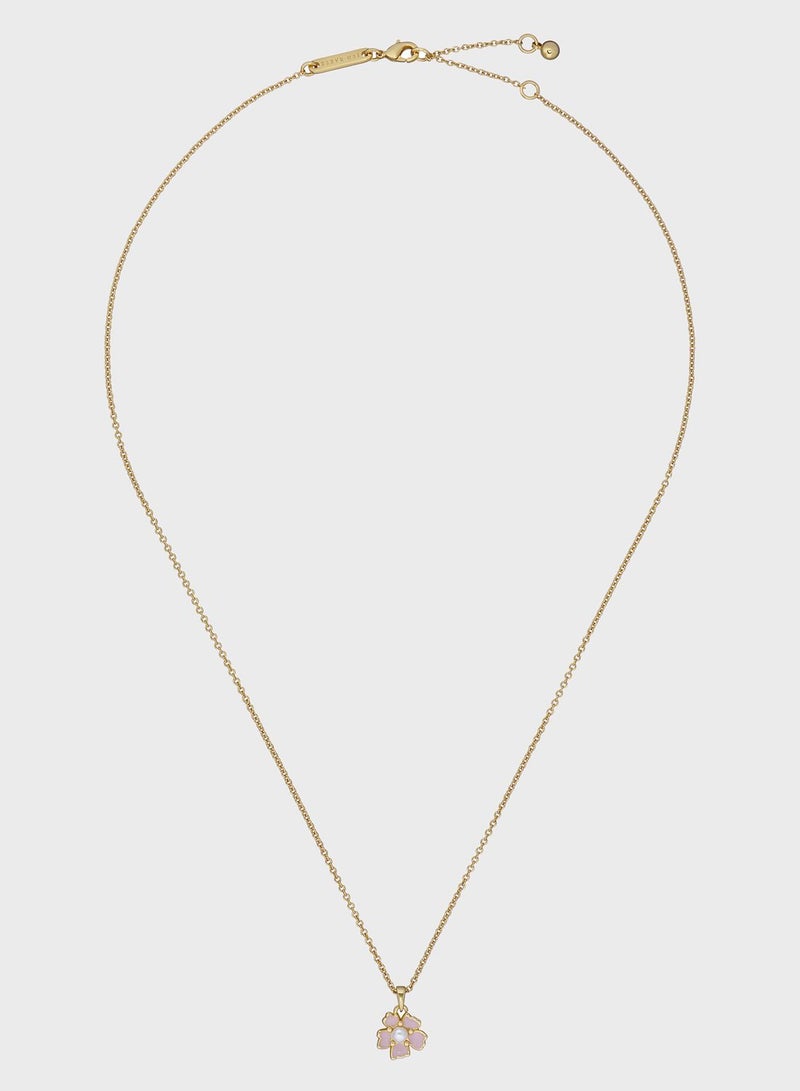 Ted Baker Petiies Painted Flower Pendant Necklace  - Image 1