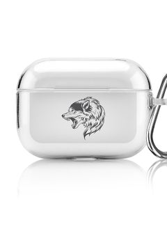 Stylizedd Classic Clear printed Case for Apple AirPods Pro 2nd Generation Thin Transparent Cover [Designed for Apple AirPods Pro 2nd Generation] - Bear Growl  - Image 1