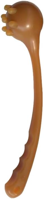 Healifty Back Massage Hammer Multifunctional Manual Massage Tool for Shoulder Back Neck Brown - Image 2