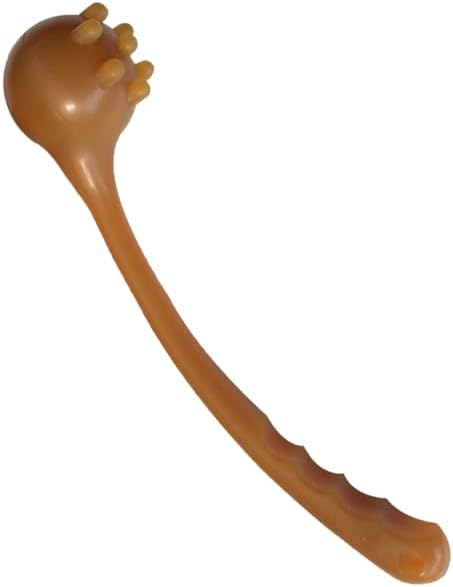 Healifty Back Massage Hammer Multifunctional Manual Massage Tool for Shoulder Back Neck Brown - Image 1