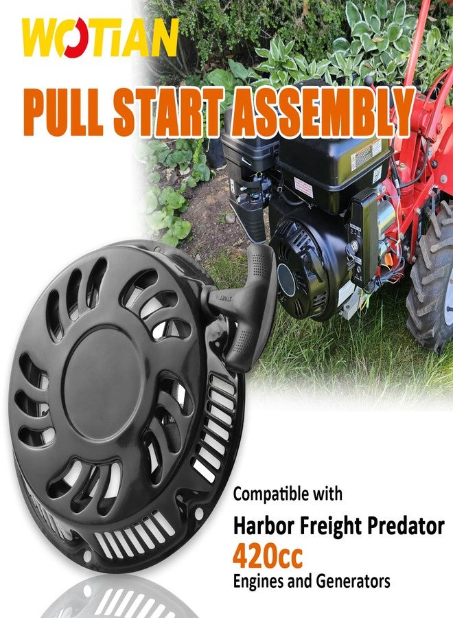 WOTIAN Recoil Starter for Predator 420cc Pull Start Assembly 13hp Engine Replacement Parts 60340/60349 for Pressure Washers/Water Pumps/Blowers/Generator - Image 2