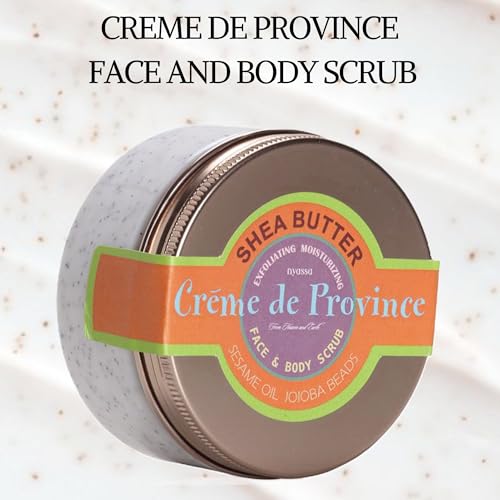 Nyassa Creme De Province Face & Body Scrub 215 gm with Shea Butter,Sesame Oil and Jojoba beads. No Parabens, Pthalates,Sulphates,Silicons, Petroleum. Perfect for dry or aging skin. - Image 2