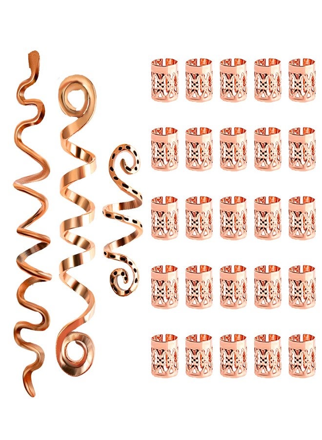 Sliverdew 28 Pieces Hair Accessories for Women: Gold Loc Jewelry, Hair Cuffs, Spiral Coils, Dreadlock Rings and Clips - Image 1