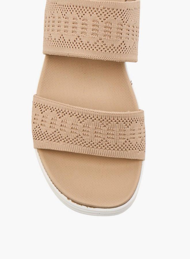 Le Confort Women's Flyknit Texture Slip-On Sandals - Image 4