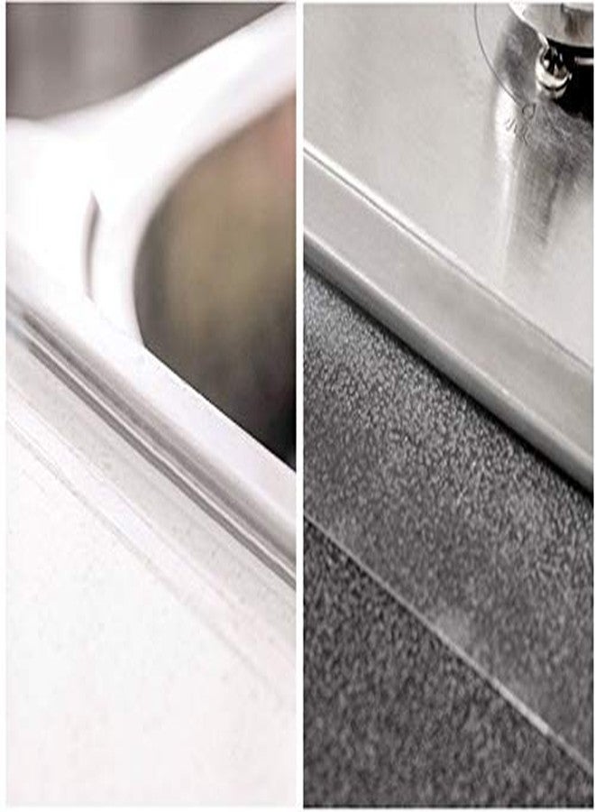 BHOOLU&GOOLU Transparent Acrylic Waterproof Self-Adhesive Tape for Kitchen Sink Corner Line Sticking Strip(3cmX5m) - Image 4