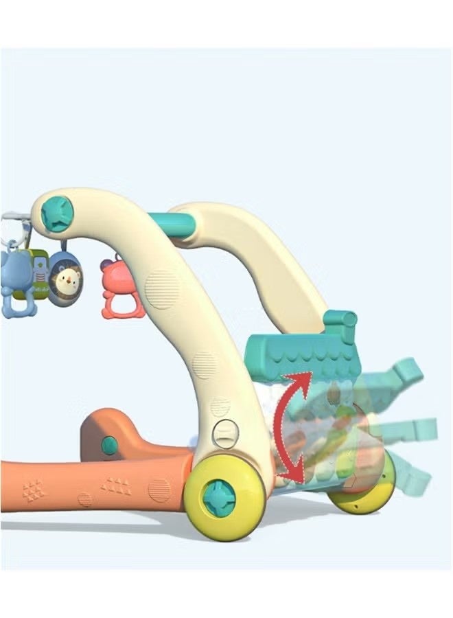 بيوينتي الصالة الرياضية للطفل ، 4 في 1 ركلة ولعب الصالة الرياضية للبيانو مع ضوء الموسيقى ، والطفل المشي مع الهرمونيكا و 4 ألعاب الحسية التعلم ، للطفل حديث الولادة 0-36 شهور - Image 3