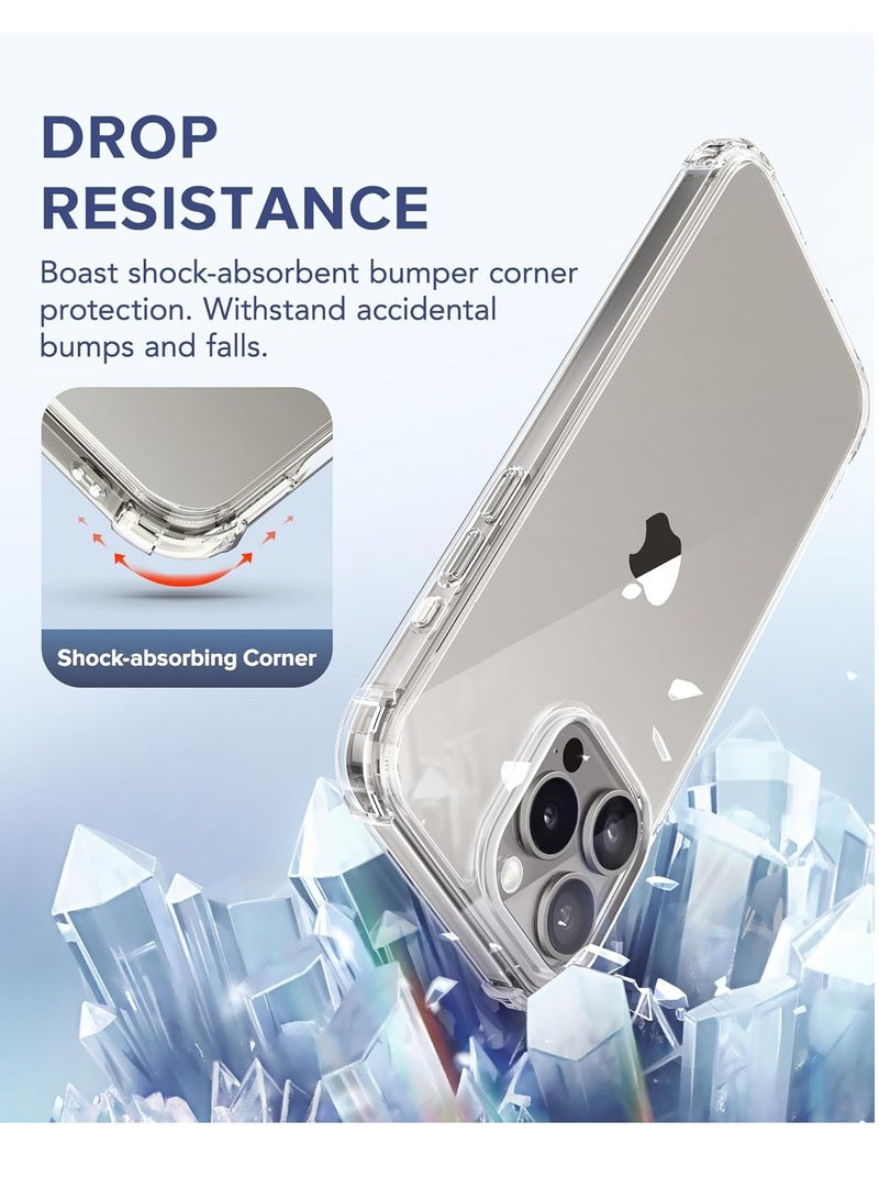 ELTRAZONE iPhone 15 Pro Case Clear - [5 in 1] with 2X Screen Protectors + 2X Camera Lens Protectors, Cute Military Grade Shockproof Slim Bumper Phone Case, 6.7 Inch, Transparent - Image 3