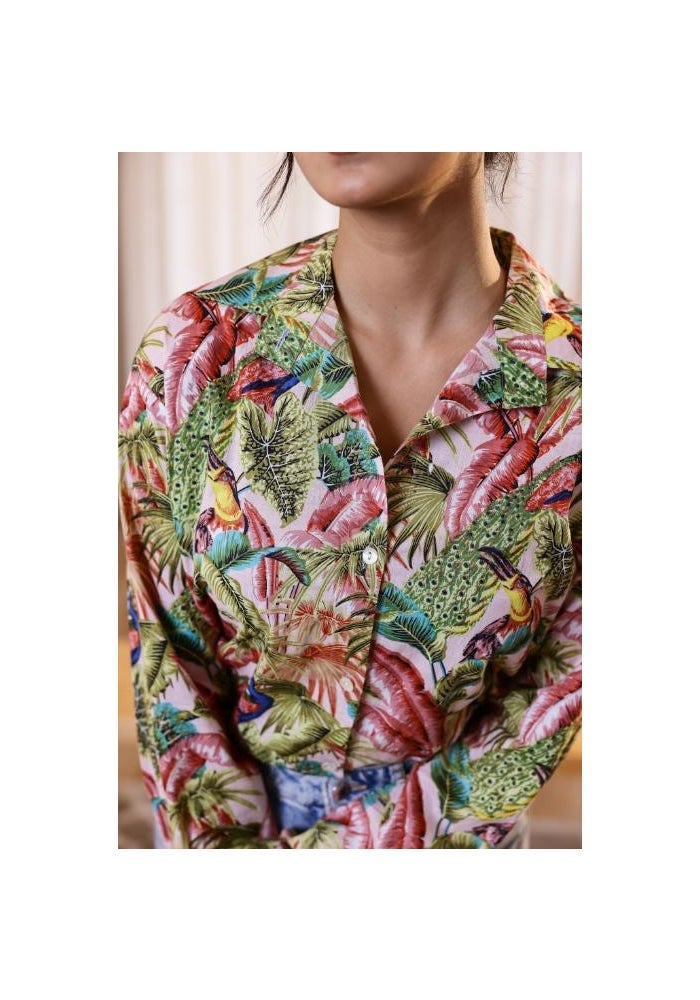 Label Flavia قميص كاجوال متعدد الألوان للنساء - Image 4