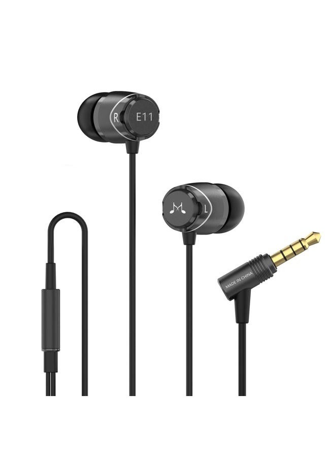 SoundMAGIC E11 High Fidelity Smartphone Earbuds In-Ear Headphones with Noise Reduction - Black - Image 1