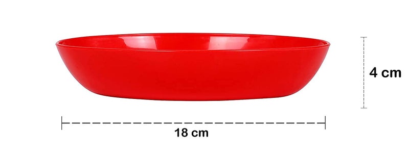 NOBILEA Bowls for Microwave Oven Safe, Plastic Unbreakable Mixing and Microwave Bowl for Kitchen (Multicolor) (Eclipse Bowl 500 ML) - Image 4