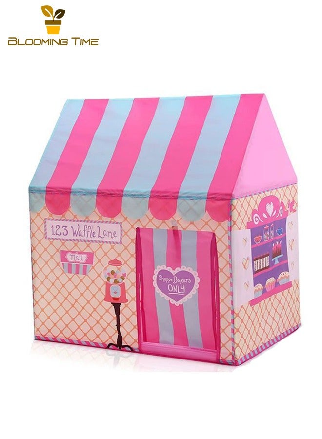 بلومنغ تايم منزل أميرة الحلوى الصغيرة ، خيمة للأطفال ، مناسبة للقراءة والنوم ، فسيحة وخفيفة الوزن ، تغليف محمول بسقف مقاوم للماء ، مناسب جدا للاستخدام الداخلي أو الخارجي لخيام الأطفال - Image 5